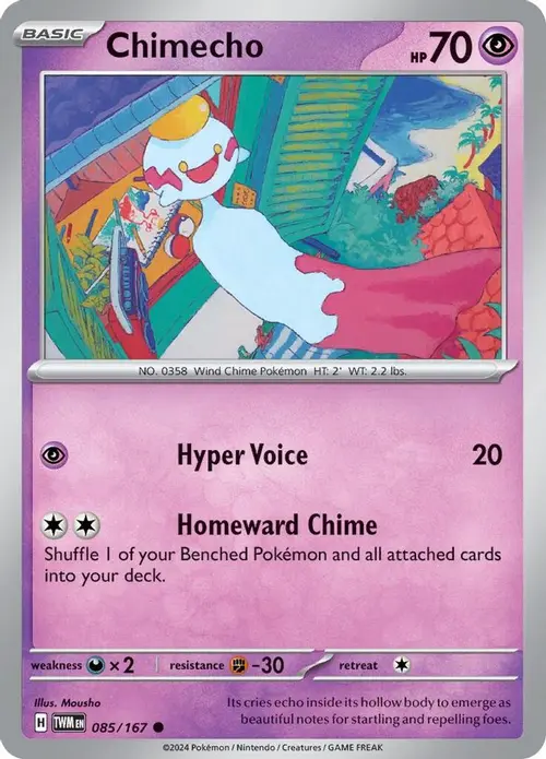 Chimecho - 085/167 card art