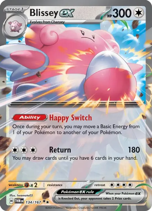 Blissey ex - 134/167 card art