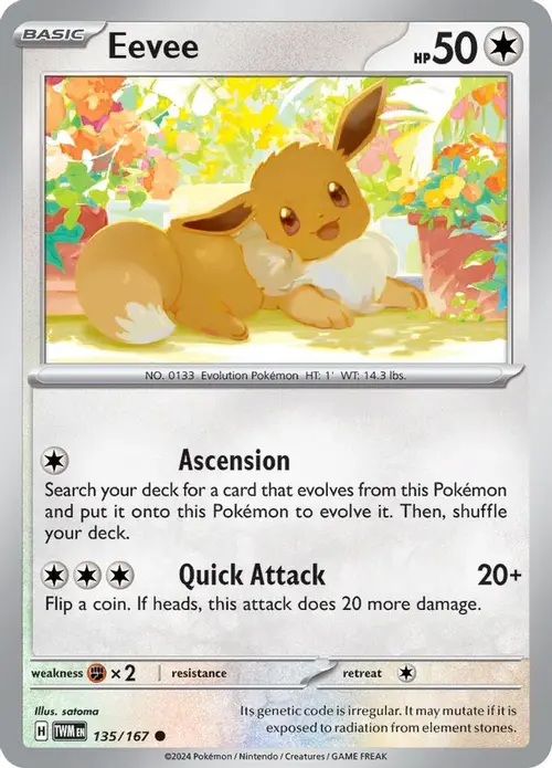 Eevee - 135/167 card art