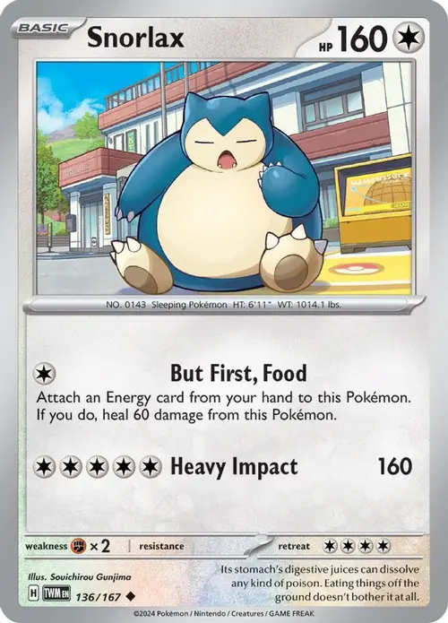 Snorlax card art