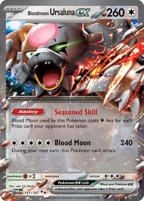 Bloodmoon Ursaluna ex - 141/167 card art