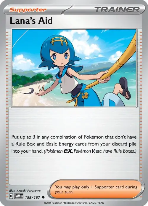 Lana's Aid - 155/167 card art