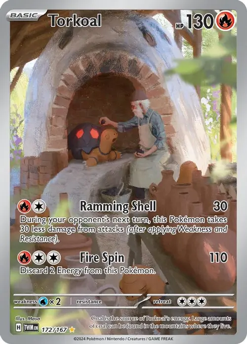 Torkoal - 172/167 card art