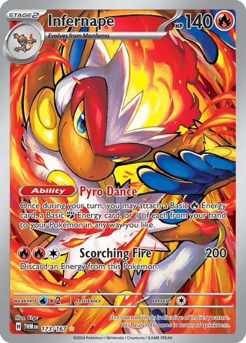Infernape - 173/167 card art