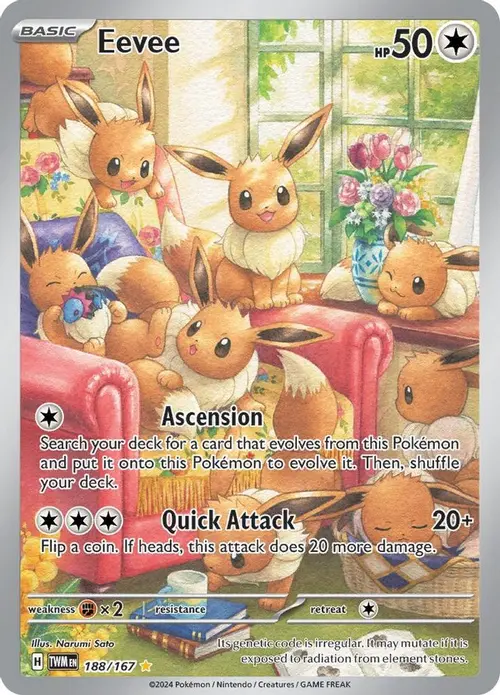 Eevee - 188/167 card art