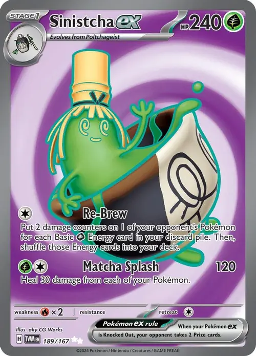 Sinistcha ex - 189/167 card art