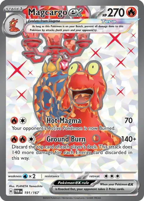 Magcargo ex - 191/167 card art