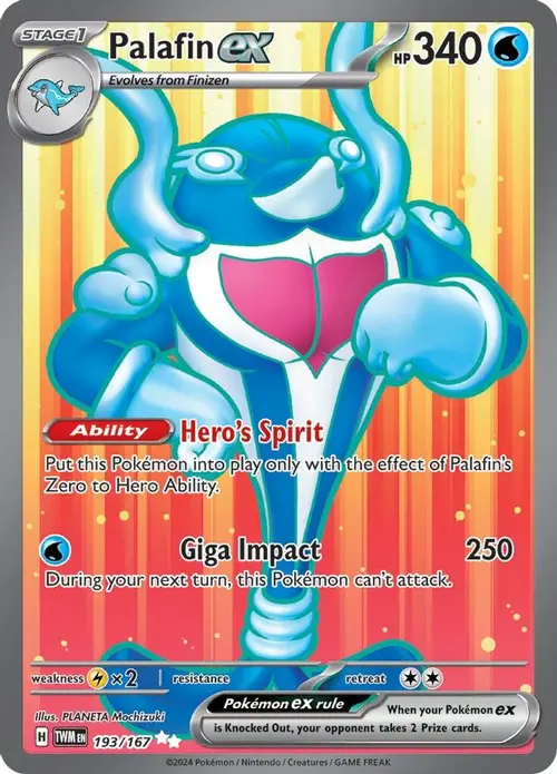 Palafin ex - 193/167 card art