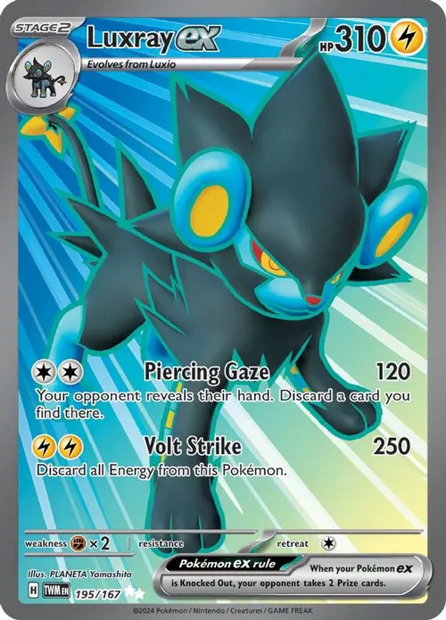 Luxray ex - 195/167 card art