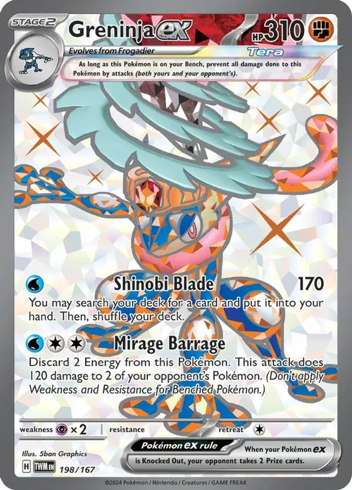 Greninja ex - 198/167 card art