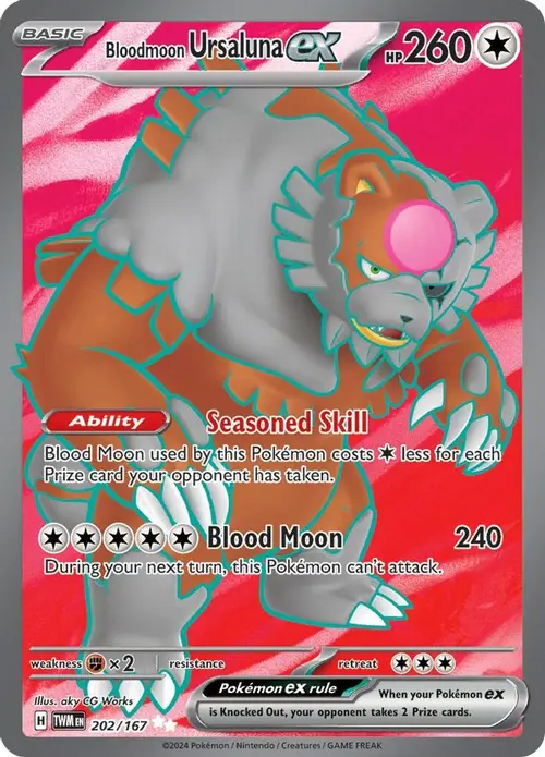 Bloodmoon Ursaluna ex - 202/167 card art