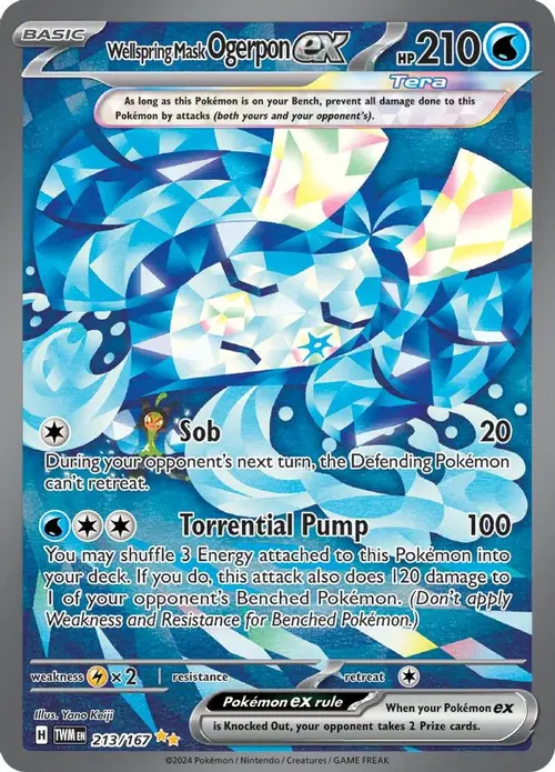Wellspring Mask Ogerpon ex - 213/167 card art