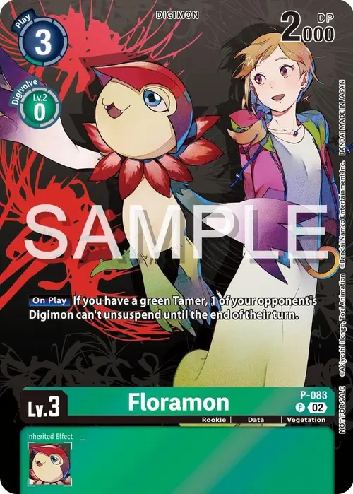 Floramon - P-083 (Official Tournament Pack Vol.13) card art