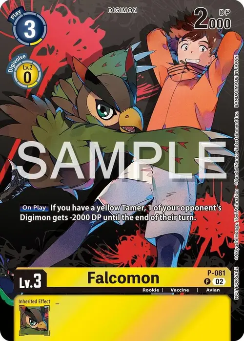 Falcomon - P-081 (Official Tournament Pack Vol.13) card art