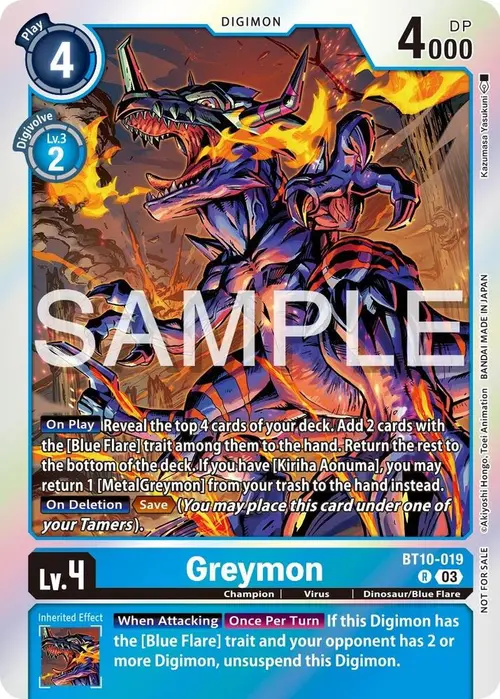 Greymon - BT10-019 (Official Tournament Vol.13 Winner Pack) card art