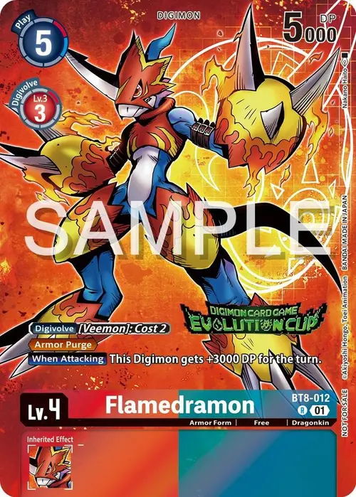 Flamedramon - BT8-012 (2024 Evolution Cup) card art