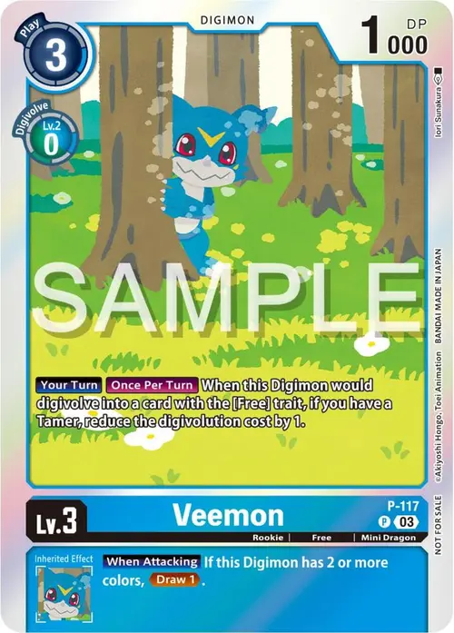 Veemon - P-117 (Beginning Observer Pre-Release) card art