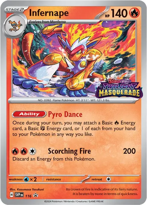 Infernape - 116 card art
