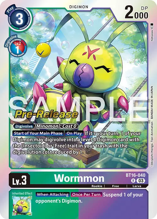 Wormmon card art