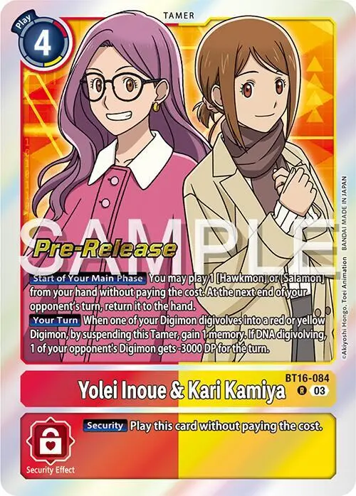 Yolei Inoue & Kari Kamiya card art