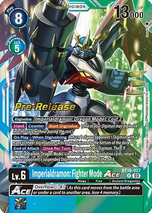 Imperialdramon: Fighter Mode ACE card art