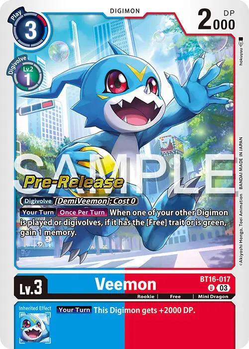 Veemon card art