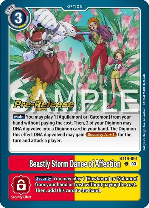 Beastly Storm Dance of Affection card art