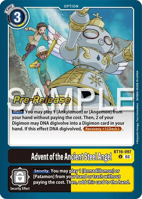 Advent of the Ancient Steel Angel card art