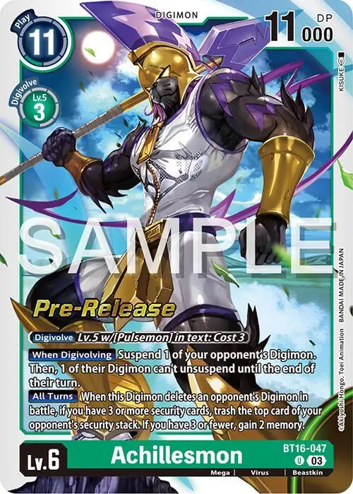 Achillesmon card art