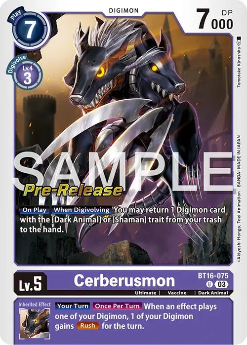 Cerberusmon card art