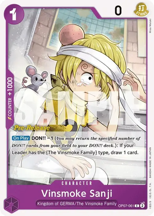 Vinsmoke Sanji card art