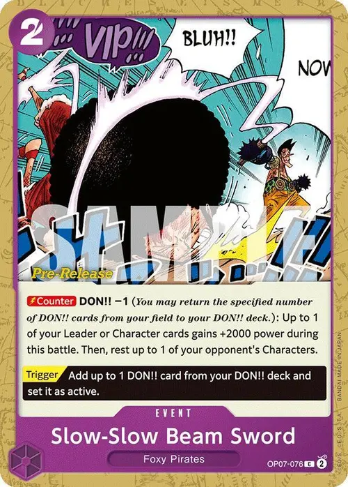 Slow-Slow Beam Sword card art