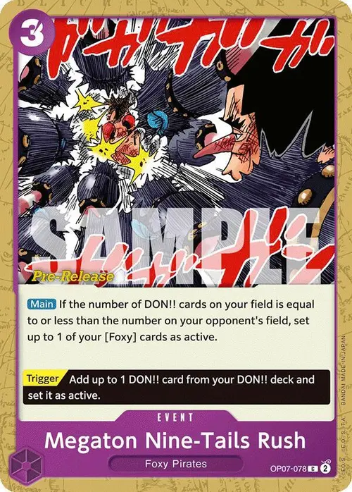 Megaton Nine-Tails Rush card art
