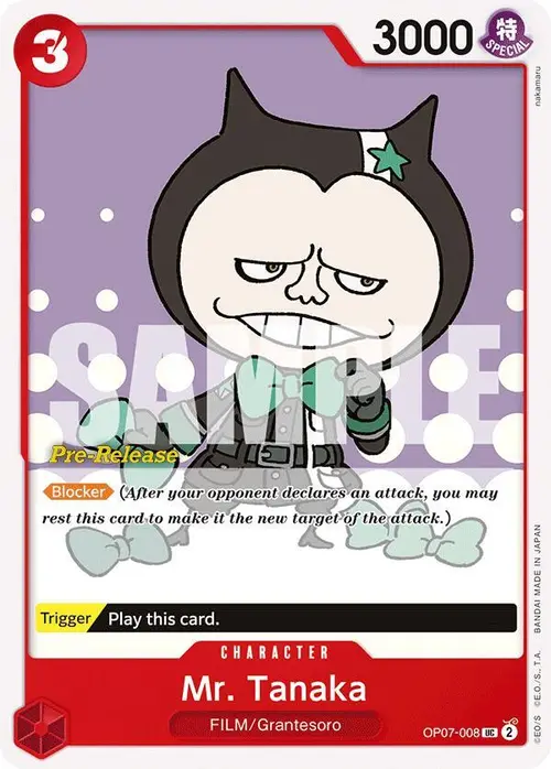 Mr. Tanaka card art