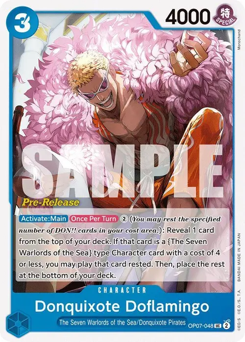 Donquixote Doflamingo card art