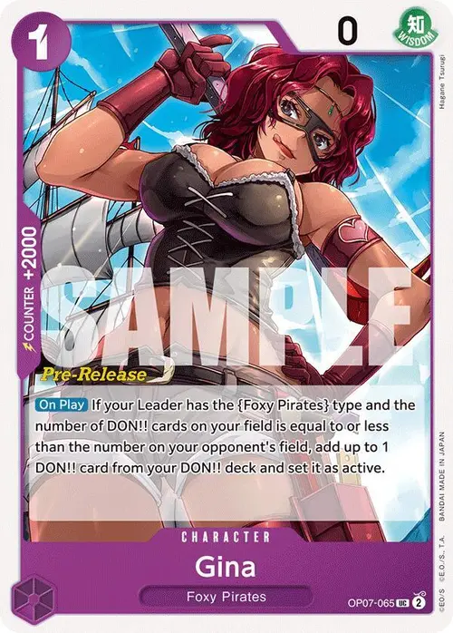 Gina card art
