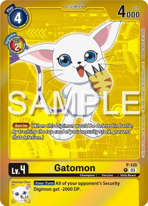 Gatomon - P-120 (Digimon Adventure Box 2024) card art