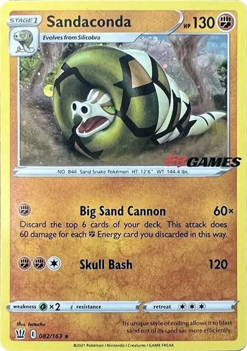 Sandaconda - 082/163 (EB Games Exclusive) card art
