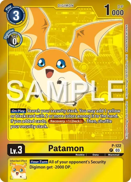 Patamon - P-122 (Digimon Adventure Box 2024) card art