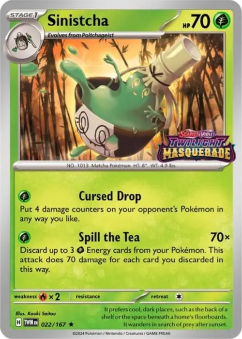 Sinistcha - 022/167 (Prerelease) card art