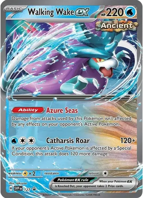 Walking Wake ex - 127 card art