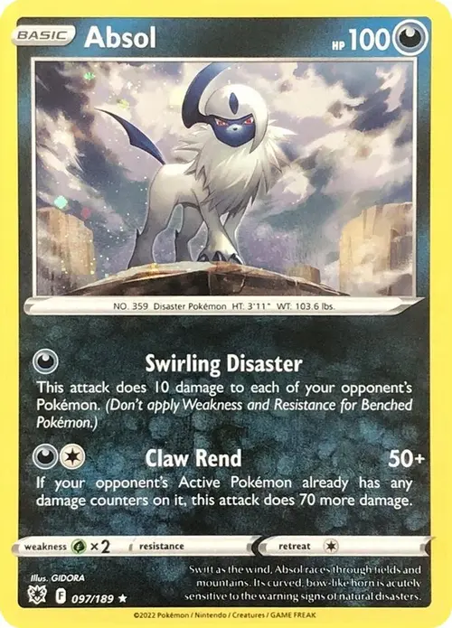Absol - 097/189 (Cosmos Holo) card art
