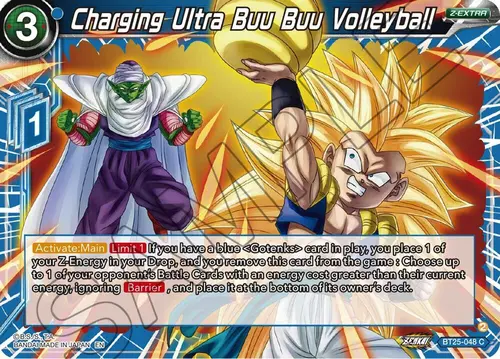 Charging Ultra Buu Buu Volleyball card art