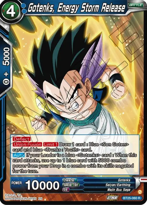 Gotenks, Energy Storm Release card art