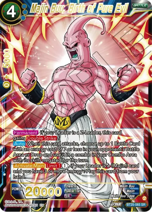 Majin Buu, Birth of Pure Evil card art