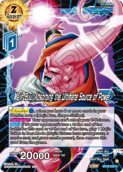 Majin Buu, Absorbing the Ultimate Source of Power card art