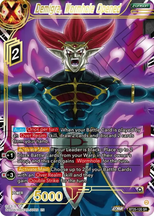 Demigra, Wormhole Opened card art