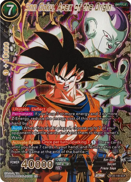 Son Goku, Apex of the Origin card art