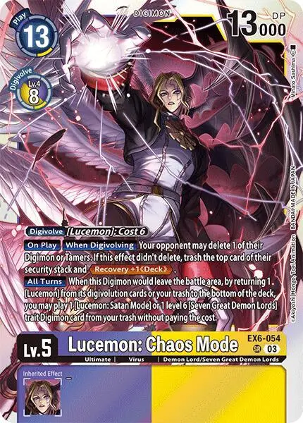 Lucemon: Chaos Mode card art