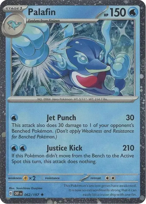 Palafin - 062/197 (Cosmos Holo) card art